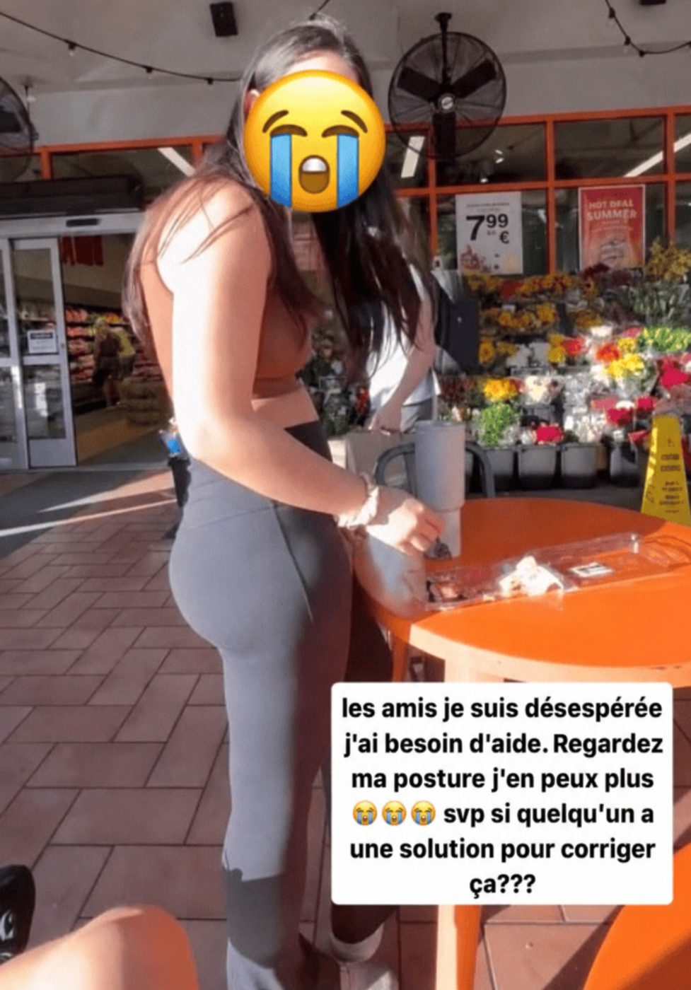 Une personne de profil, photographiée sur le vif
